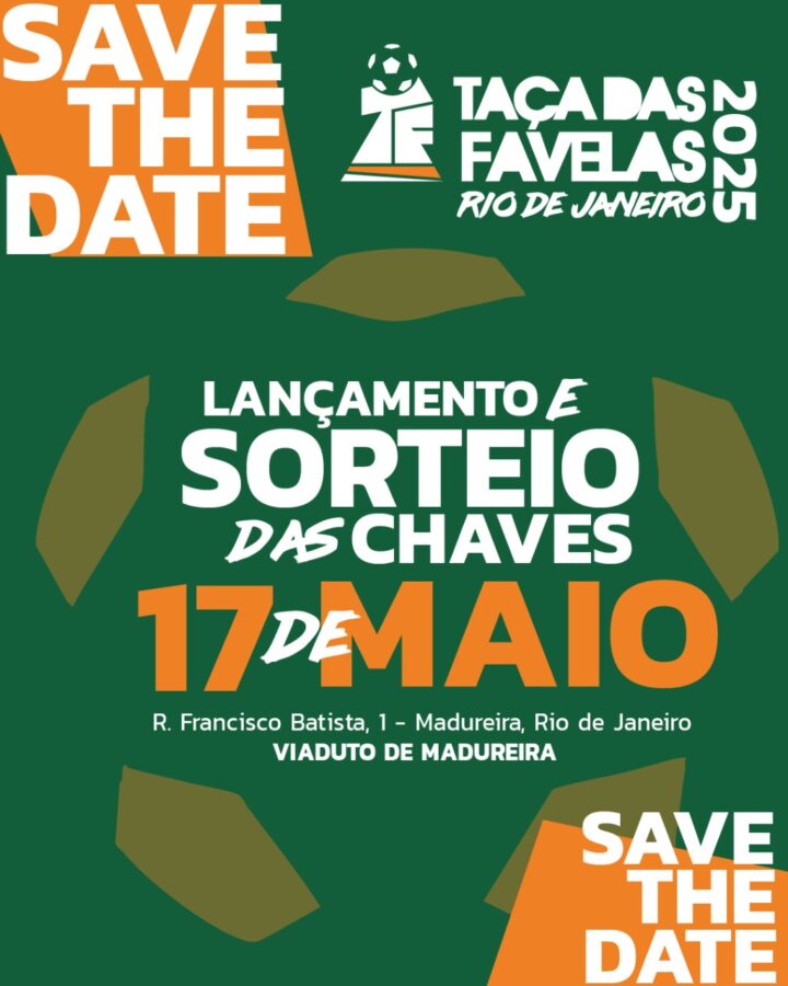 Taça das Favelas Rio 2025 será lançada em maio com festa no Viaduto de Madureira